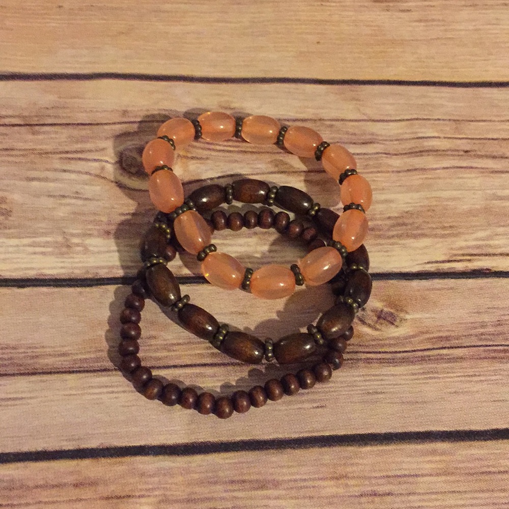 Set of Beaded Fashion Bracelets